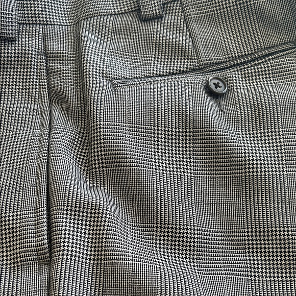 Ralph Lauren Gray Plaid Dress Pants - Picture 3 of 5
